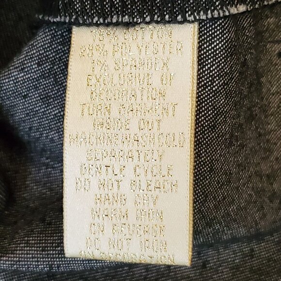 Hot In Hollywood 2XL Black Embellished Open Front Jacket Sparkling Crystal - Picture 9 of 15